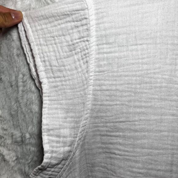 THREE DOTS - LARGE - White cotton blouse - Picture 4 of 8